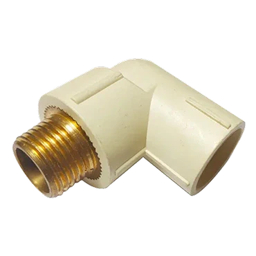 Ashirvad Flowguard Plus CPVC Brass Male Threaded 90° Elbow, 3/4" X 1/2" - MABT