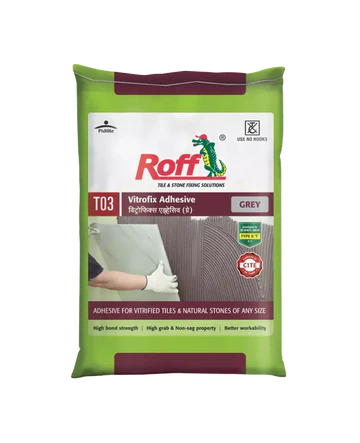 Roff T03 VFA Tile Adhesive, Grey, 20 Kg Bag