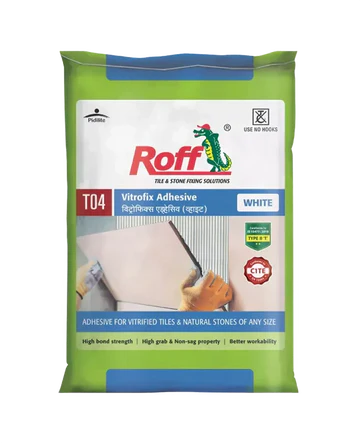 Roff T04 VFA Tile Adhesive, White, 20 Kg Bag