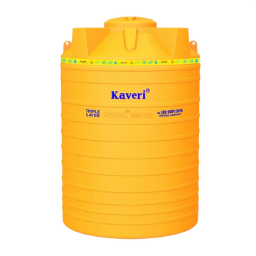 Kaveri 3 Layer Overhead Tank, Yellow