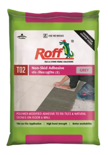 Roff T02 NSA Tile Adhesive, Grey, 30 Kg Bag