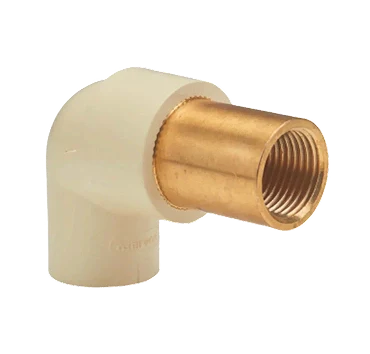 Ashirvad Flowguard Plus CPVC Brass Female Extension 90° Elbow, 3/4" X 1/2" (Brass Elbow Long)